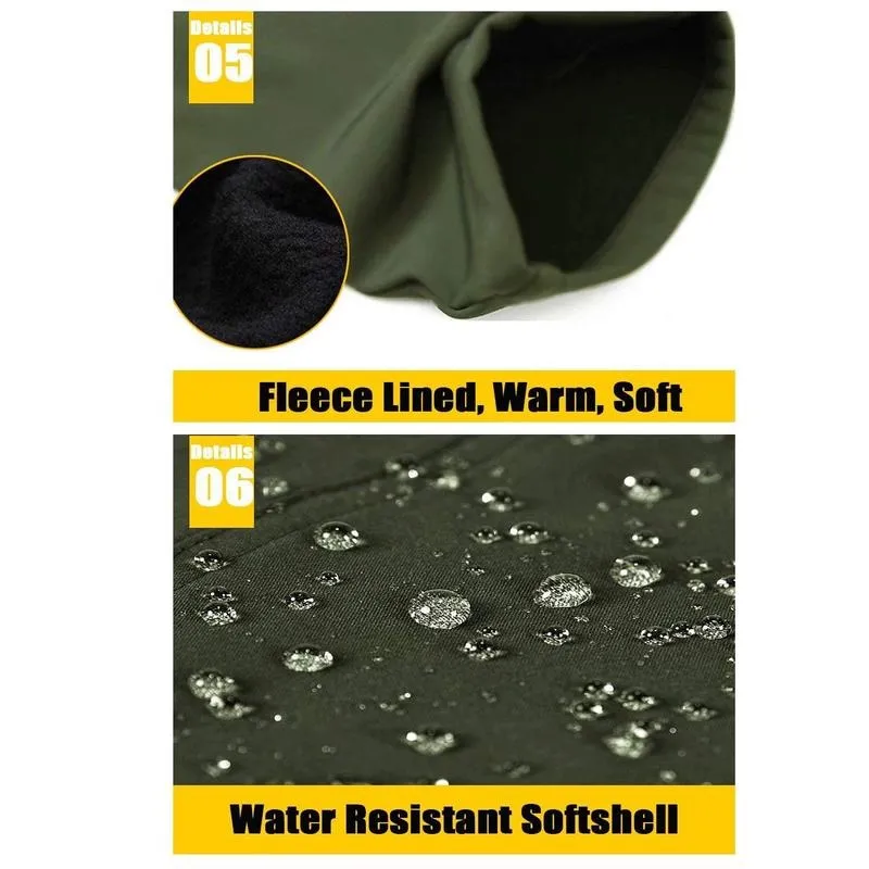 Men's winter fleece-lined ski pants