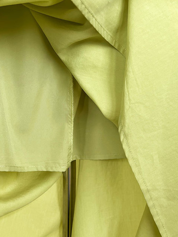 Elasticity Pleated Solid Color Split-Joint Loose Sleeveless Off-The-Shoulder Maxi Dresses