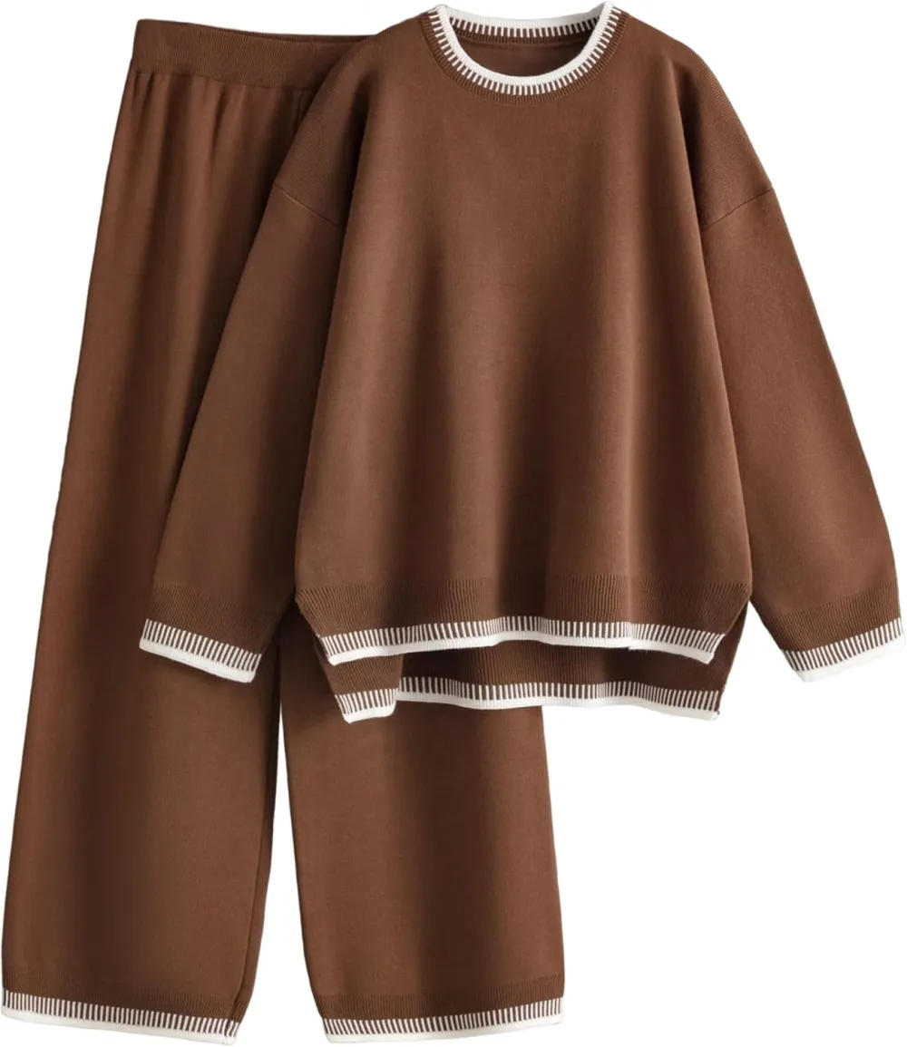 Women's 2-Piece Sets Spring Outfits Chic Comfortable Elastic Loungewear