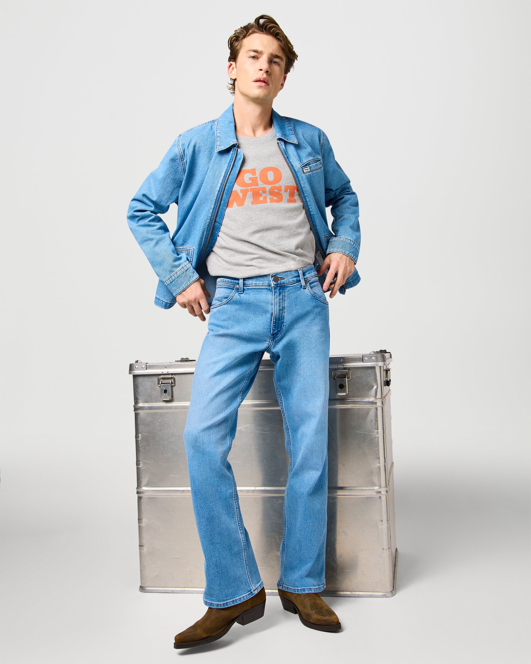 Horizon Bootcut Mens Jeans - Bohemian Blue