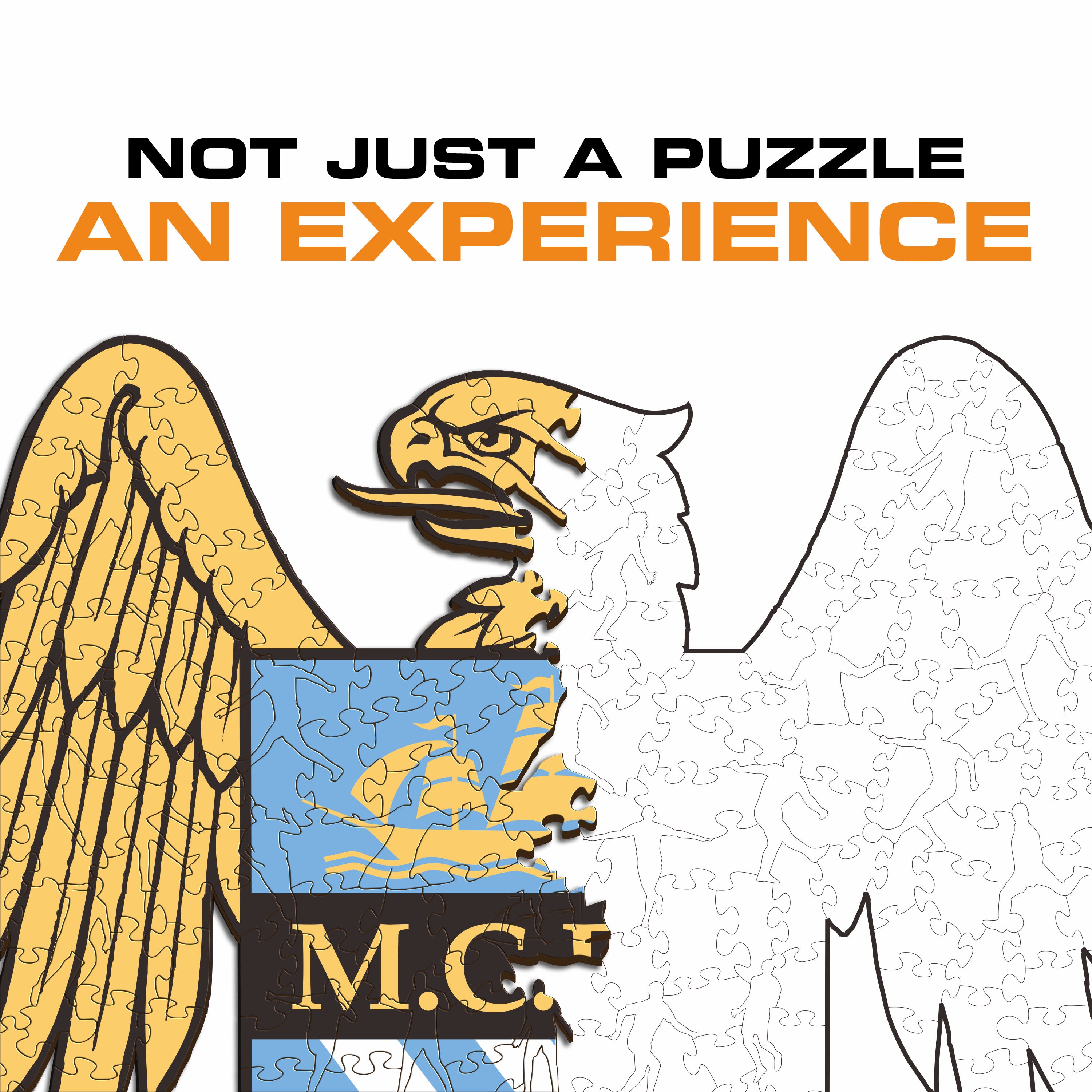Manchester City FC® Retro Logo - Wooden Puzzle