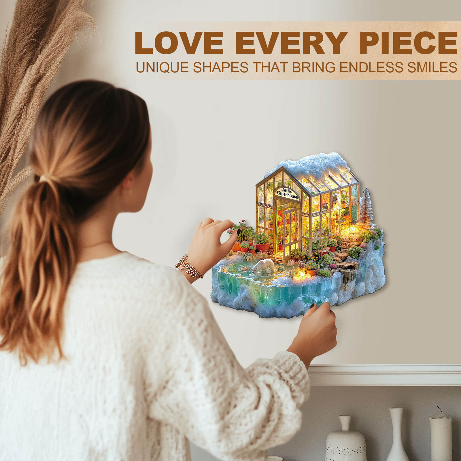 Glacier greenhouse Wooden Jigsaw Puzzle