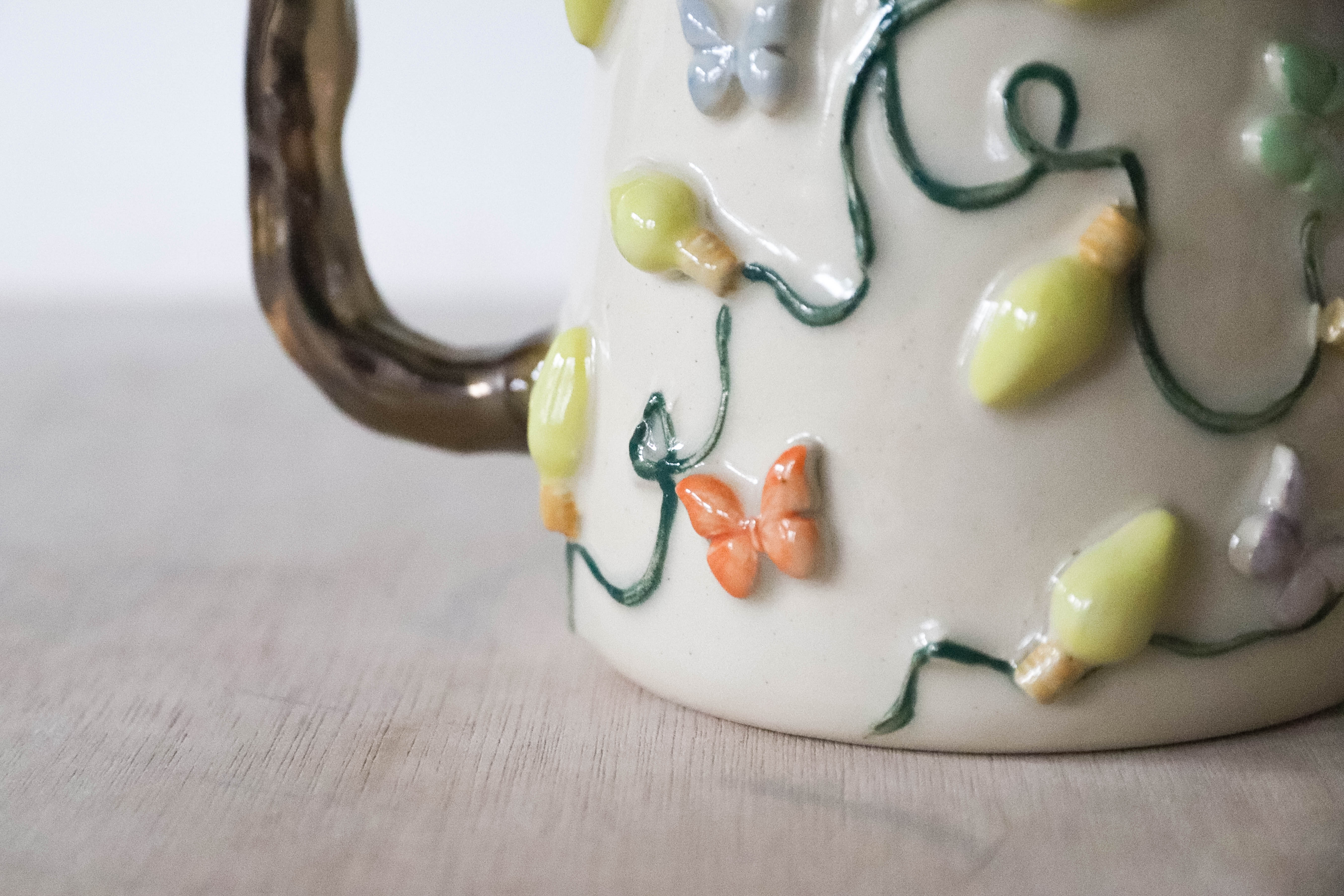 Butterfly Fairy Lights Stoneware Mug