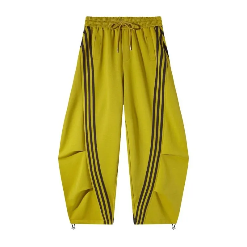 Loose Wide Leg Striped Track Pants Women's Casual Streetwear Joggers