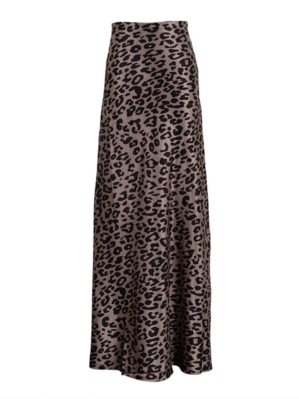 Leopard Bodycon High Waisted Skirts Bottoms