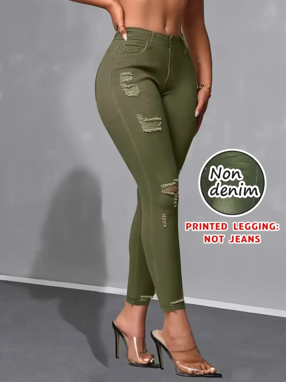 Women's Printed Leggings Non-Denim Fashion Bottoms, Casual Streetwear Pants for Daily Wear & Party