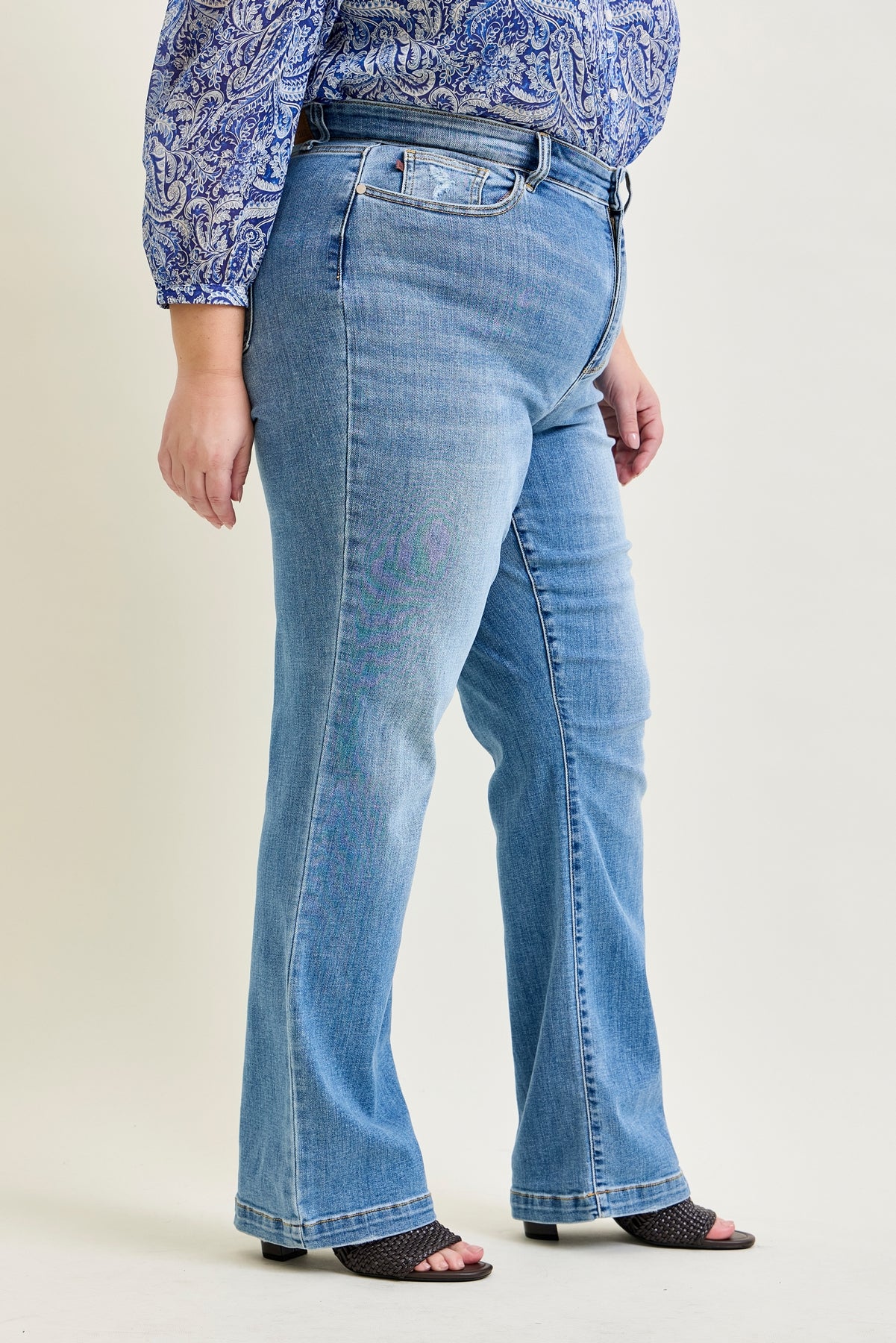 Aliana High Rise Trouser Straight Fit Jeans - PLUS
