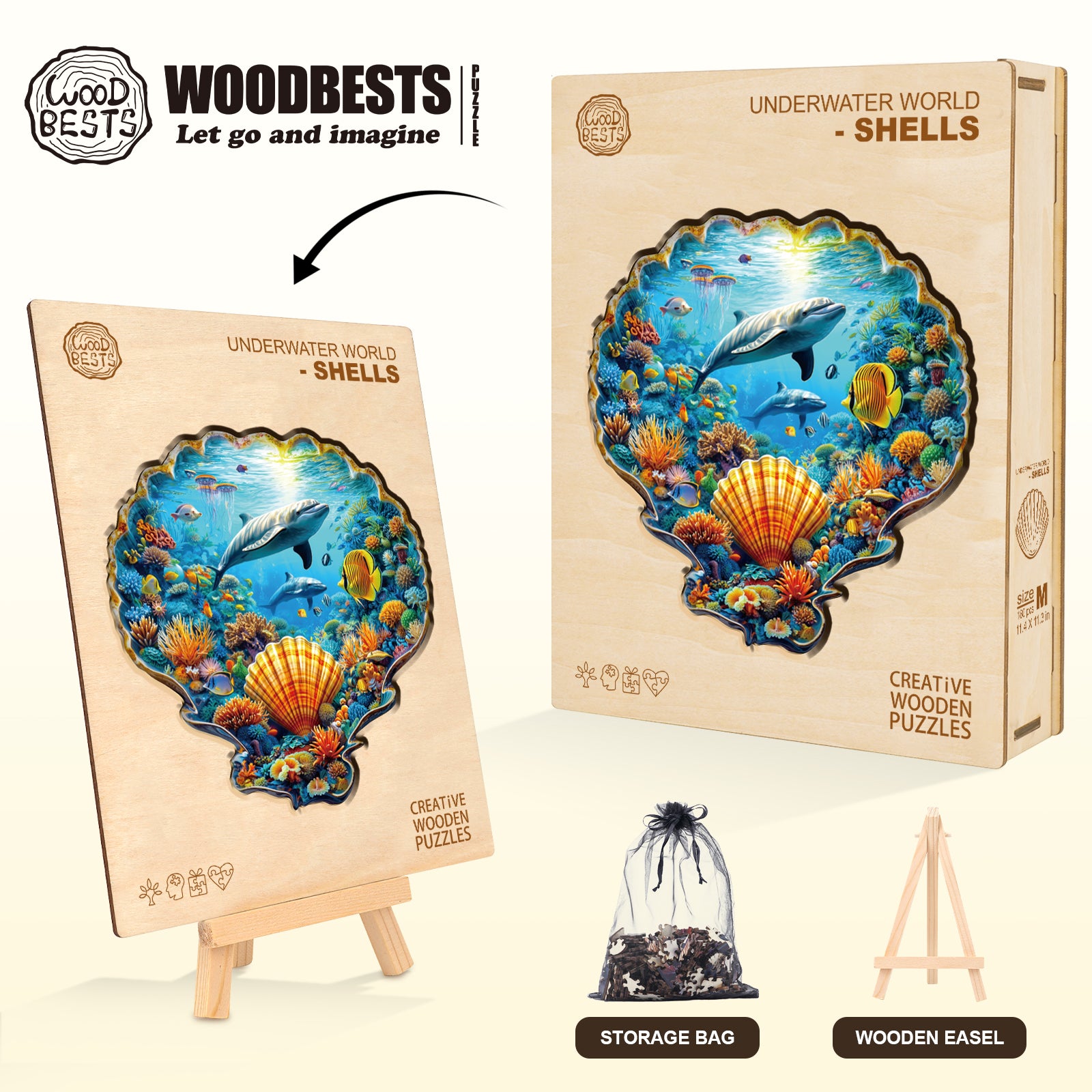 Underwater World - Shells Wooden Jigsaw Puzzle