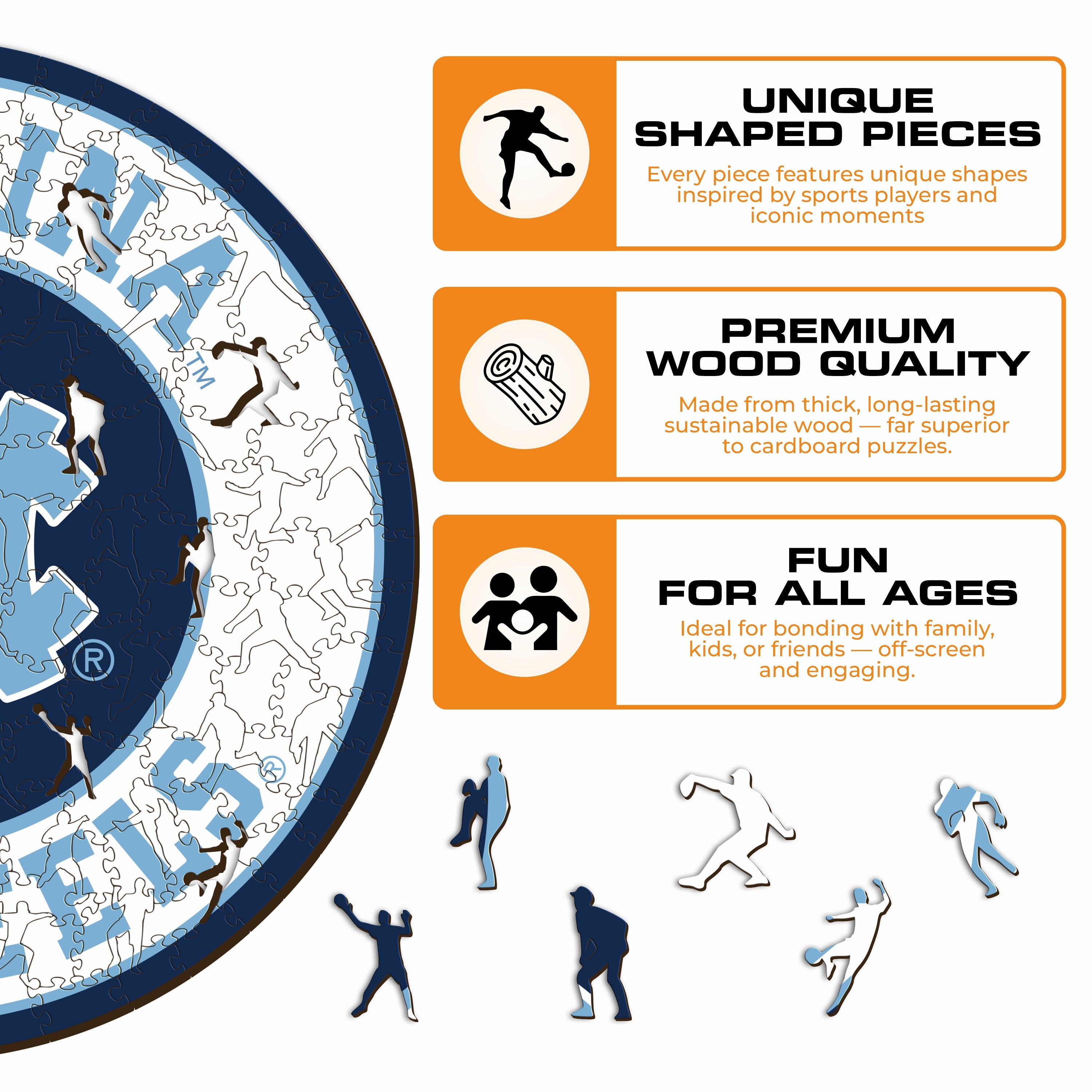 University of North Carolina - Wooden Puzzle