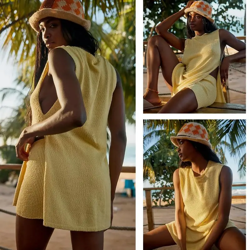 Women's 2 Piece Outfits Summer Knit