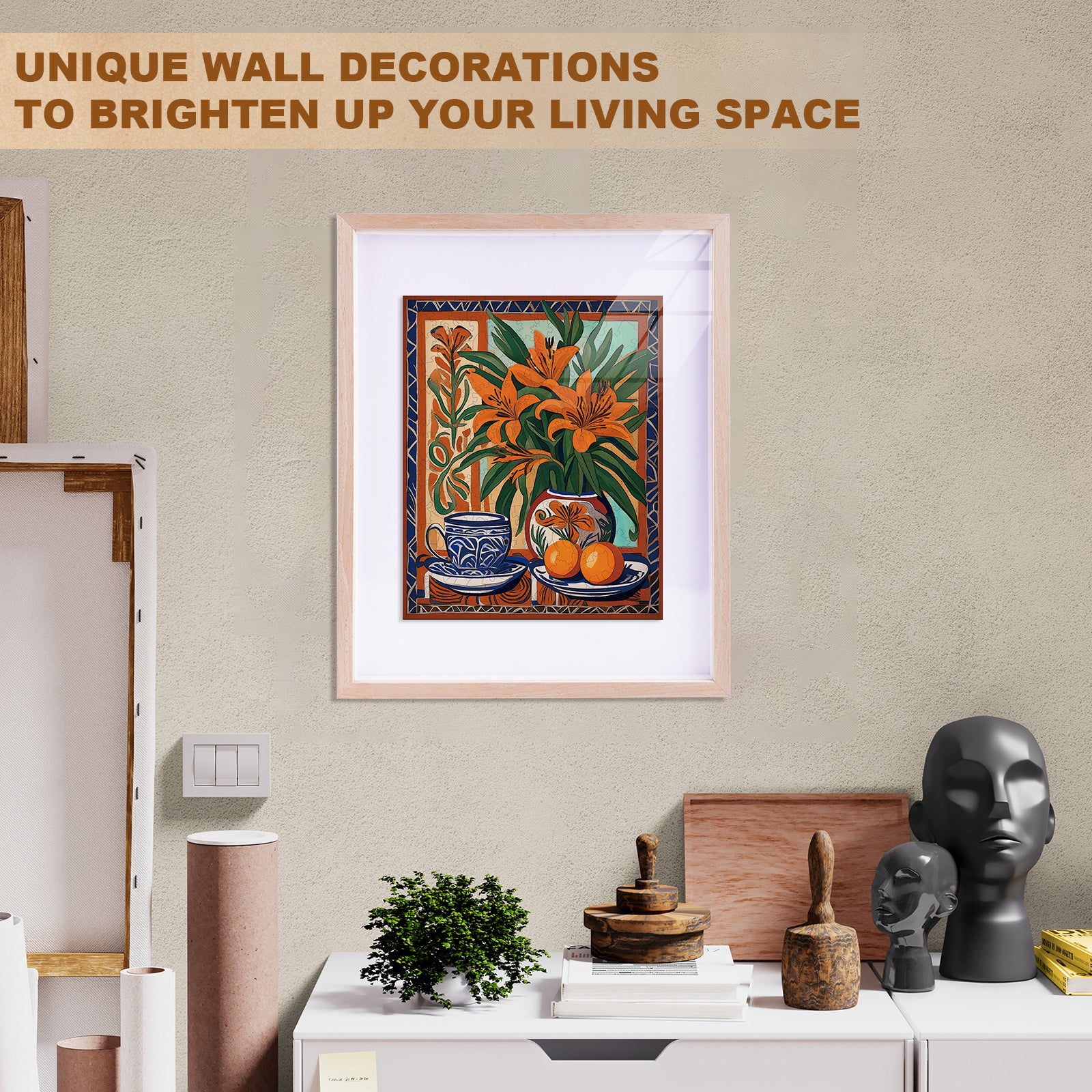 Orange Asiatic Lilies - By Artist Nicholas John VARDAXIS