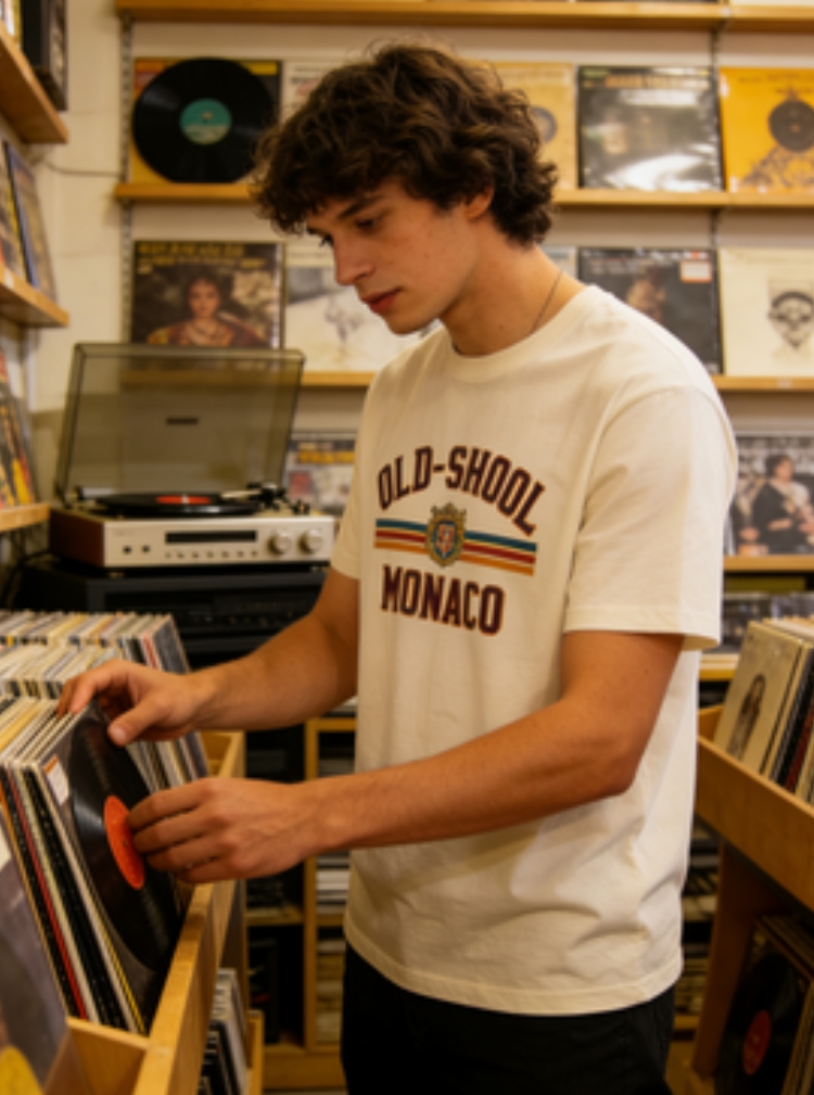 OLD-SCHOOL MONACO TEE | Vintage Vibe Essential