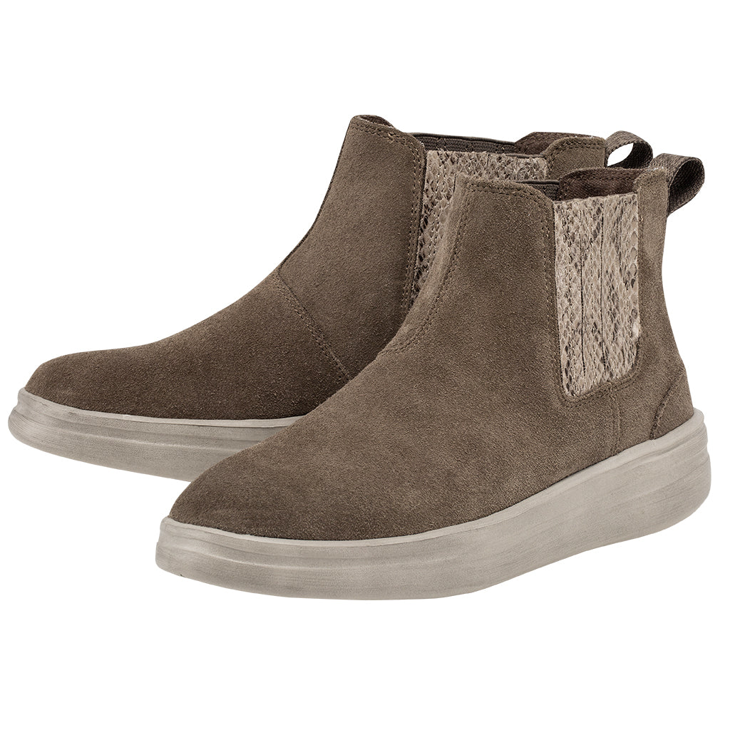DUDE WOMEN'S VIC SUEDE FOSSIL - 122024962