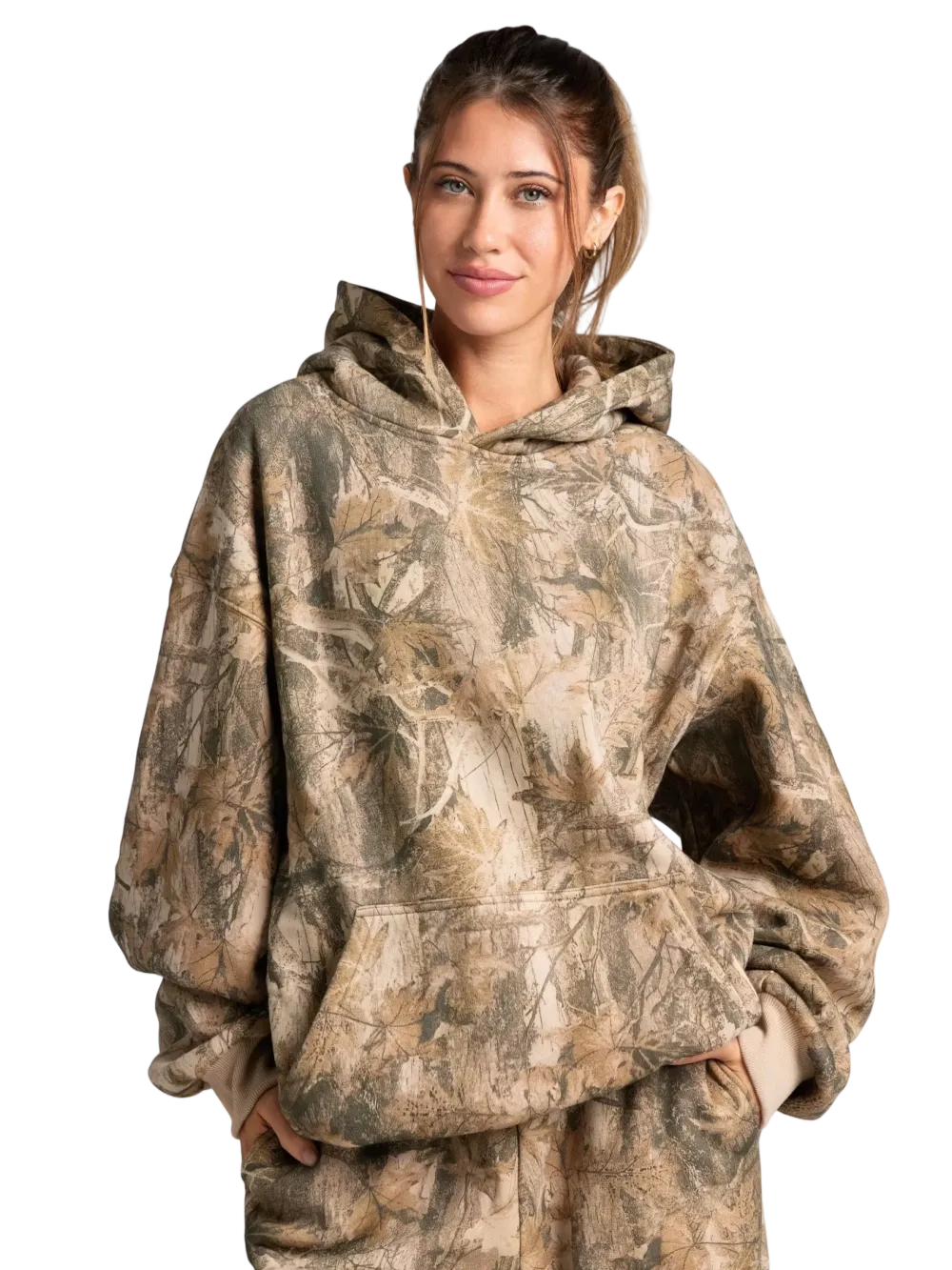 Camouflage unisex hoodie