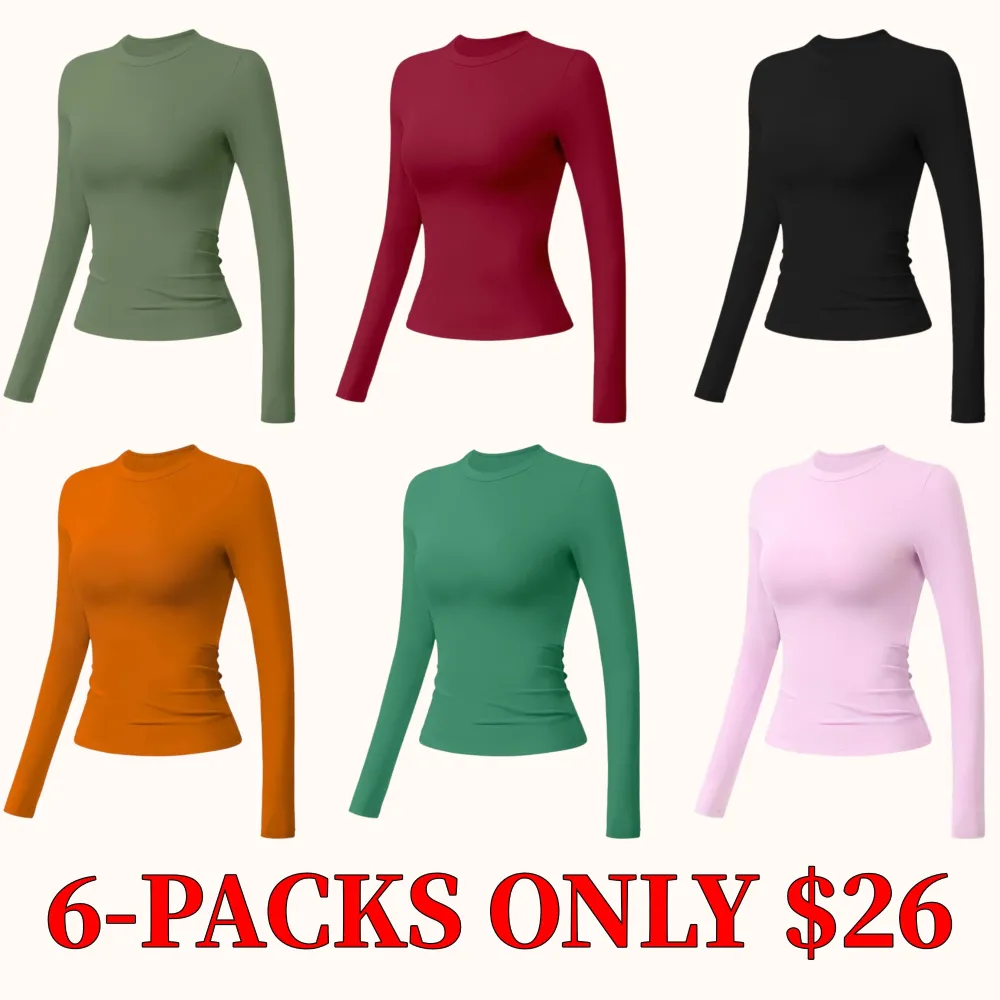 Solid color sports T-shirt set, crew neck, slim fit, stretchy style