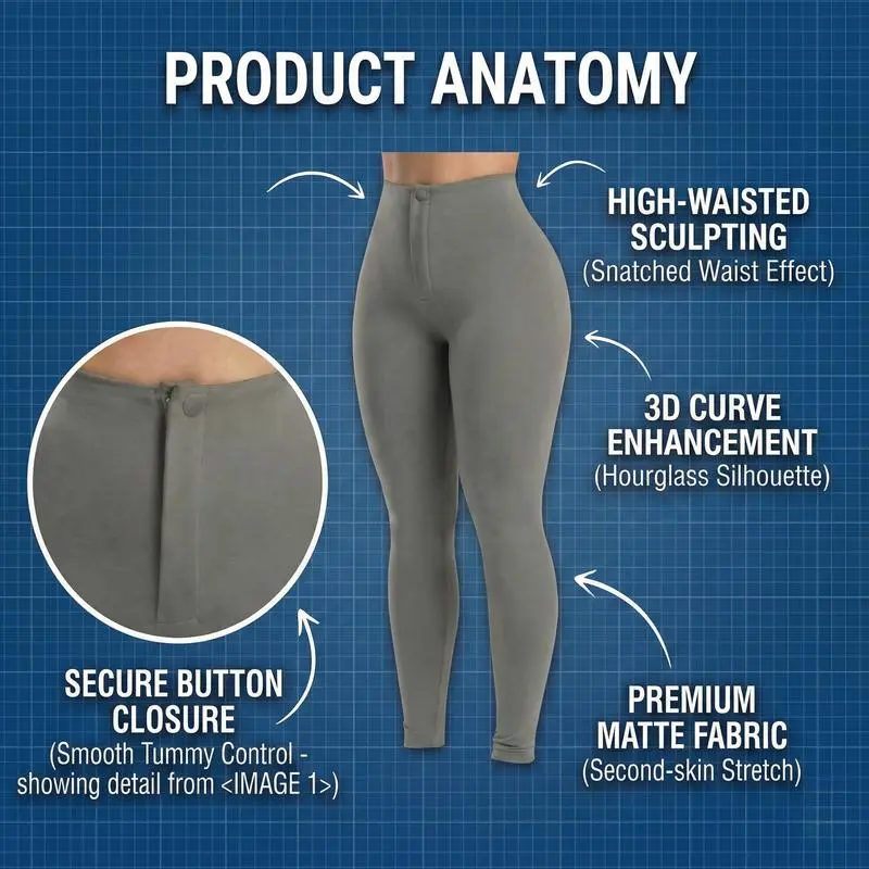 Shapewear Leggings for Women Tummy Control High Waisted Ultra Stretch Comfortable Fit