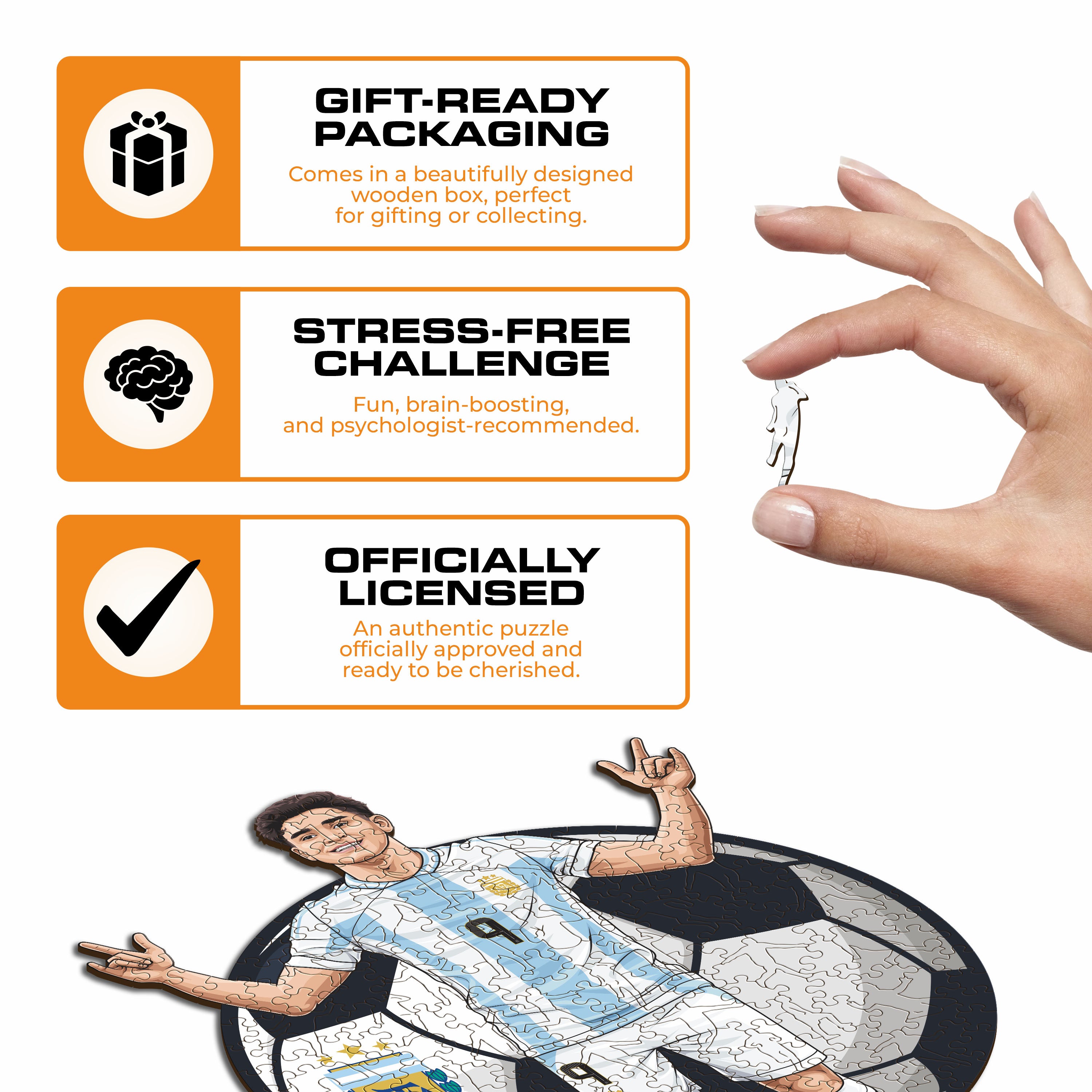 Julián Álvarez - Wooden Puzzle