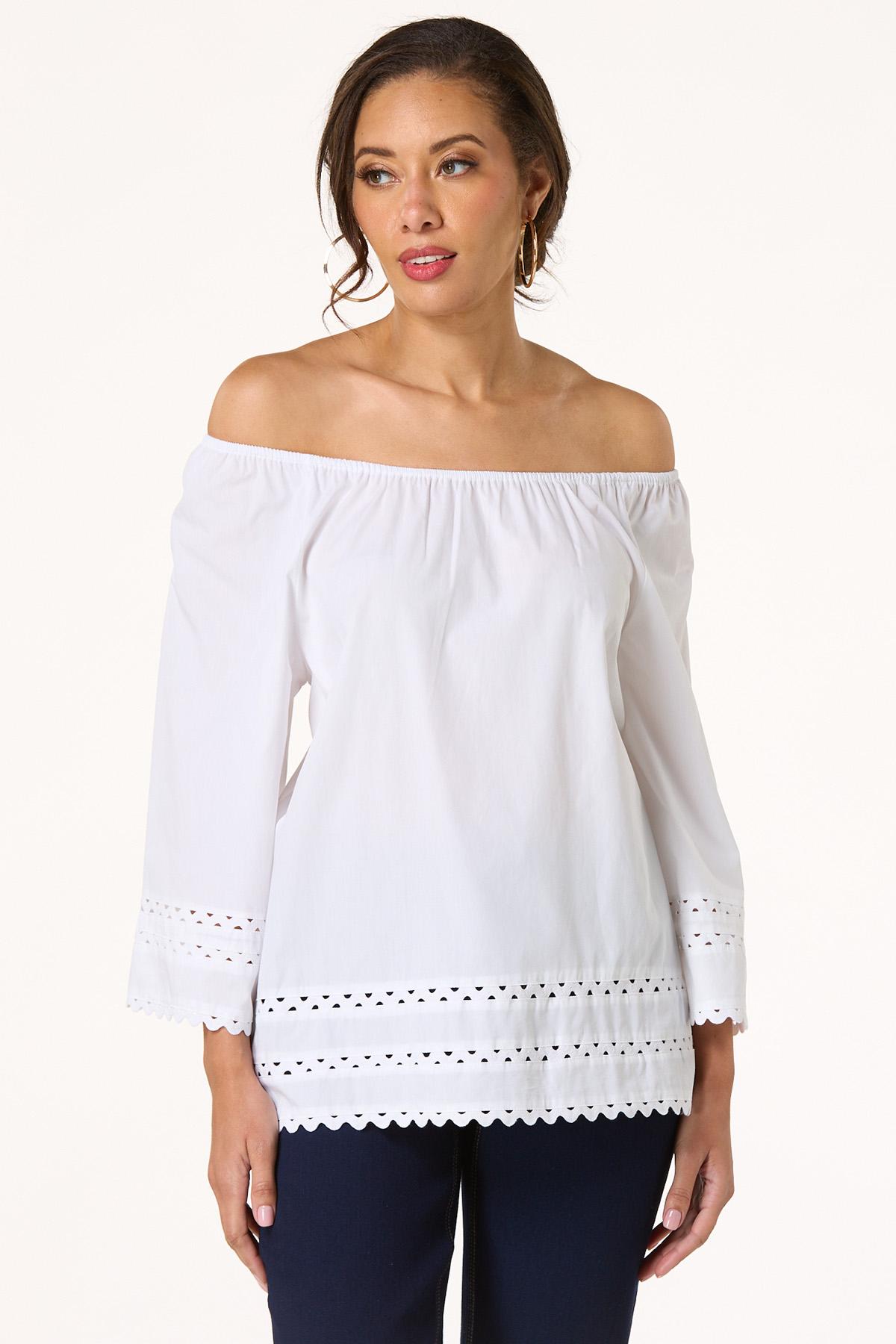 Poplin Ric Rac Trim Top