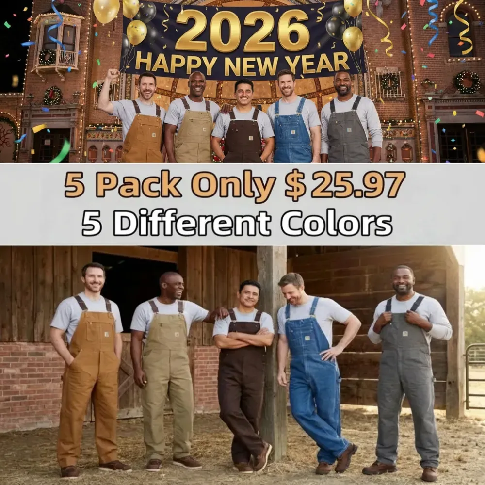 Men's Denim Bib Overalls, Workwear with Adjustable Straps and Convenient Tool Pockets