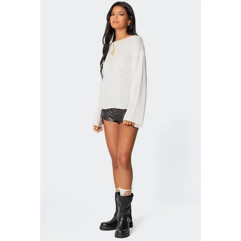 Drop Shoulder Light Knit Sweater  (Just $3 Each!)