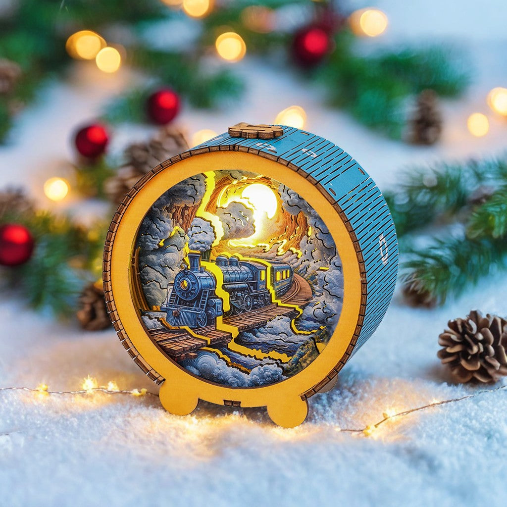 Steam Train Kit - 3D Wooden Puzzle Night Light