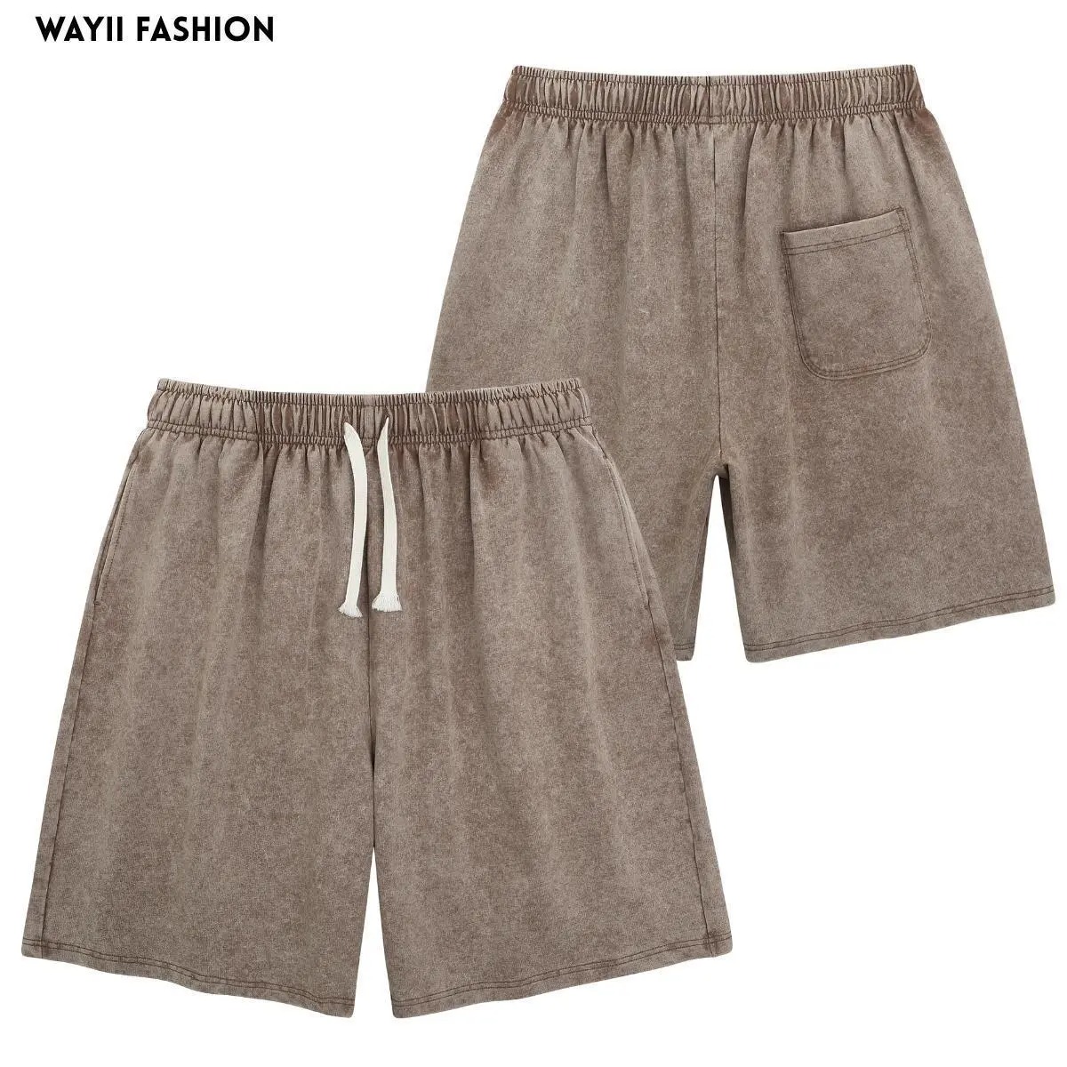 Women's Shorts Athletic Vintage Short Cotton Heavyweight Elastic Waist Streetwear Sweatpants.