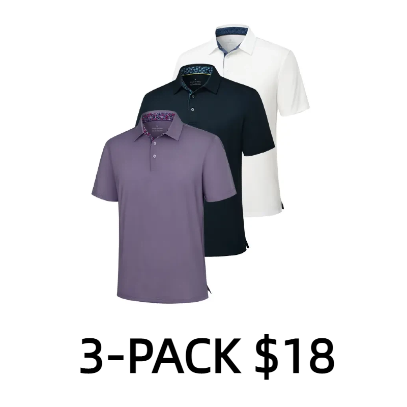 3-Pack Men's Polo Shirts