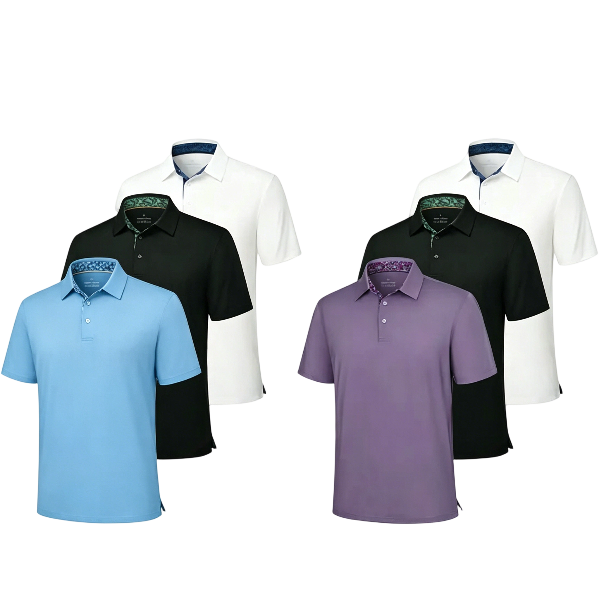 Men's Polo Shirts – Soft Breathable Cotton, Comfortable Short Sleeve Casual Fit, Classic Collared Polo Shirts for Work, Golf, Travel &Everyday Wear