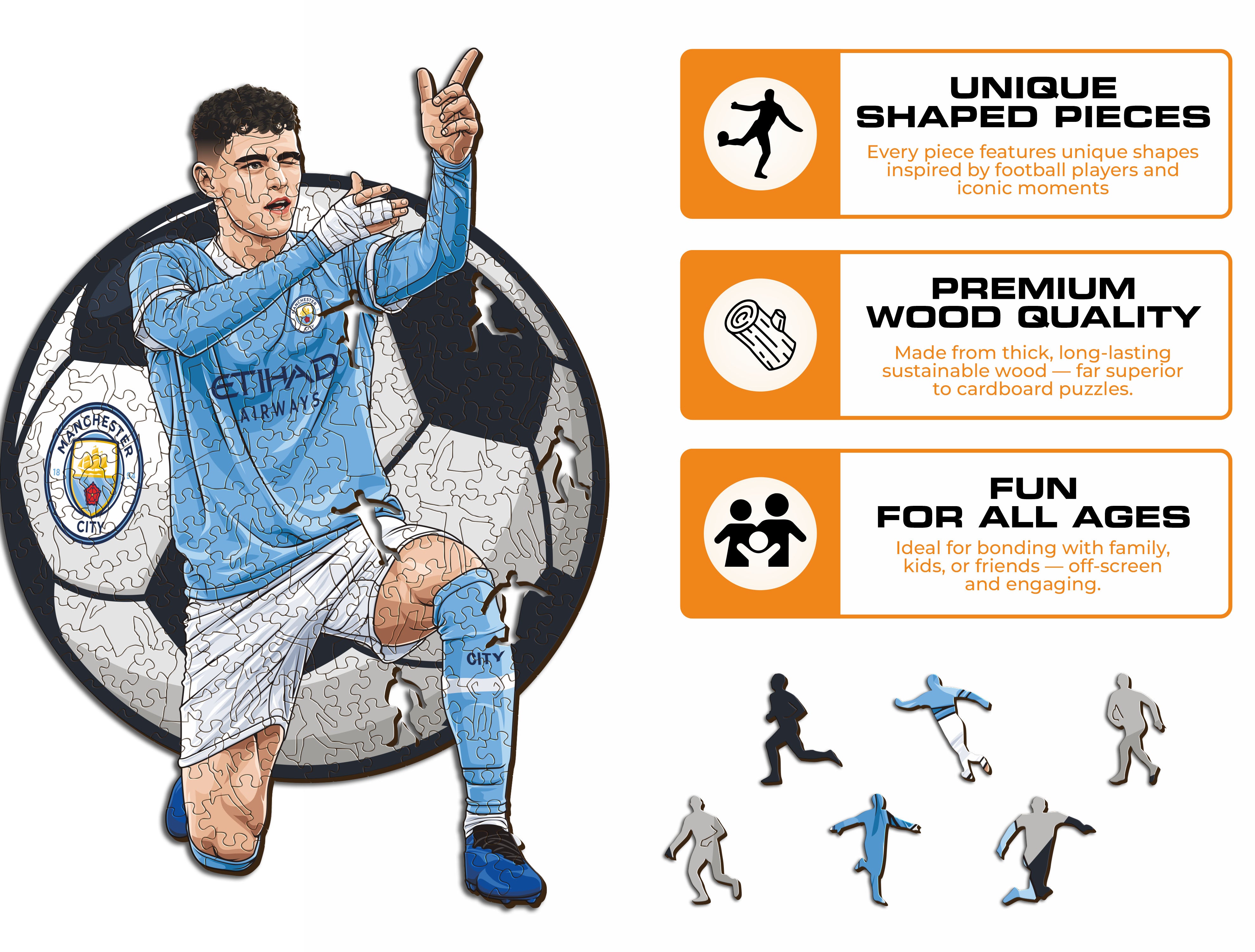 Phil Foden - Wooden Puzzle