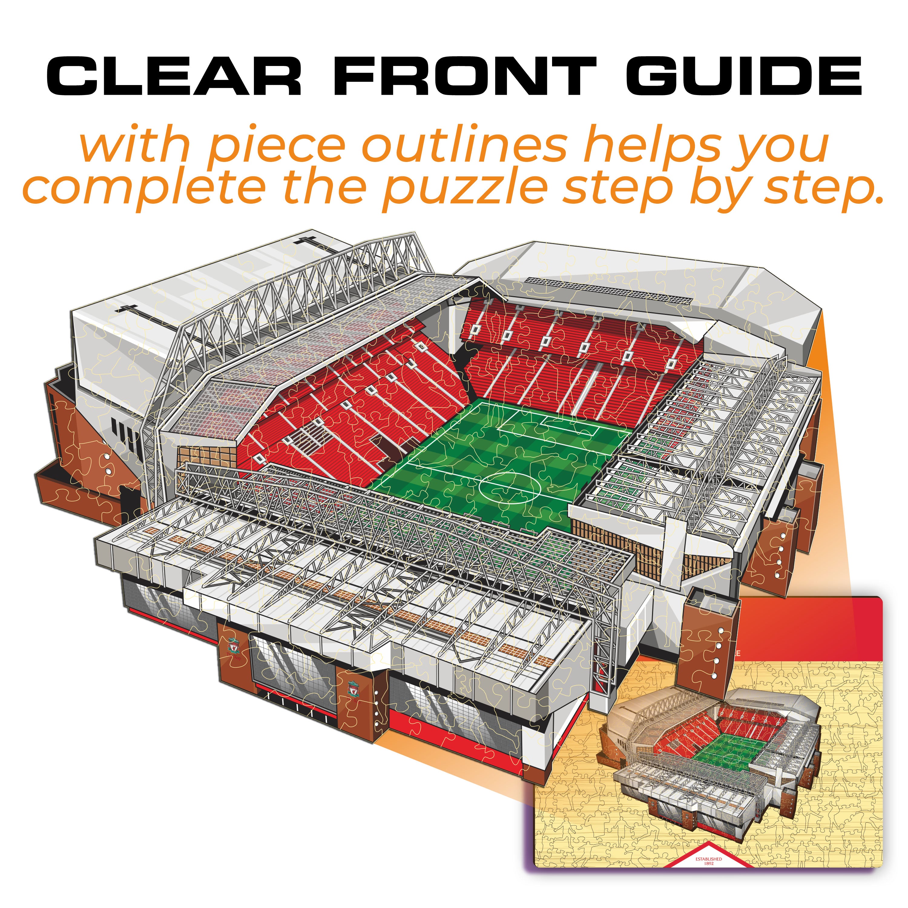 Liverpool FC® Anfield Stadium - Wooden Puzzle