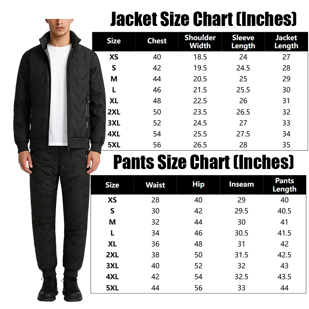 Fleece-Lined Winter Jacket-Pants Set