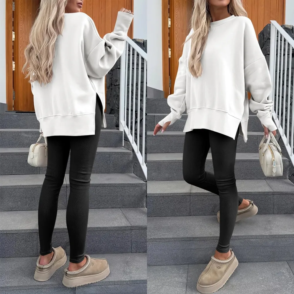 Women Oversized Sweatshirts Thumbhole Long Sleeve Hoodies Shirts