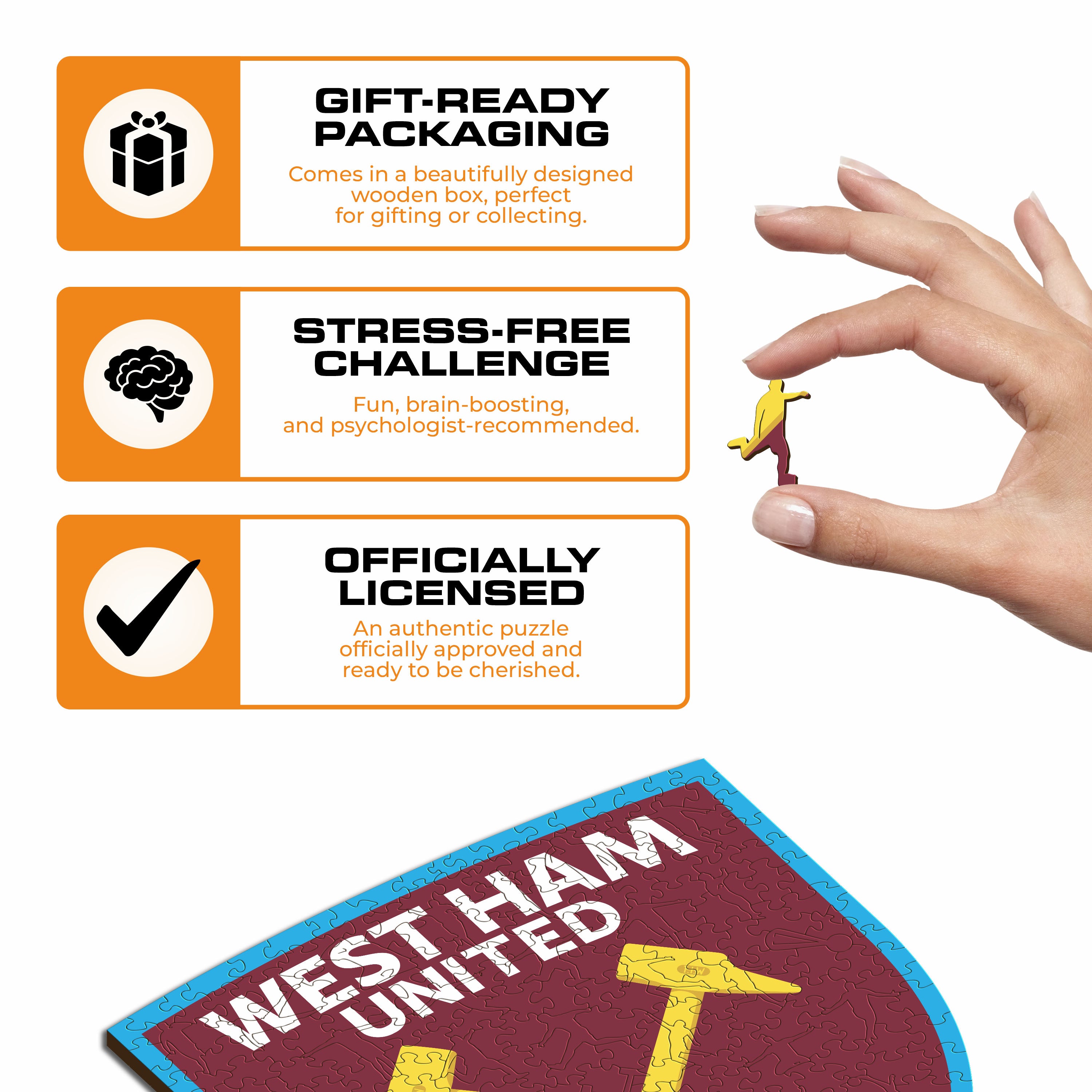 West Ham United FC® Logo - Wooden Puzzle