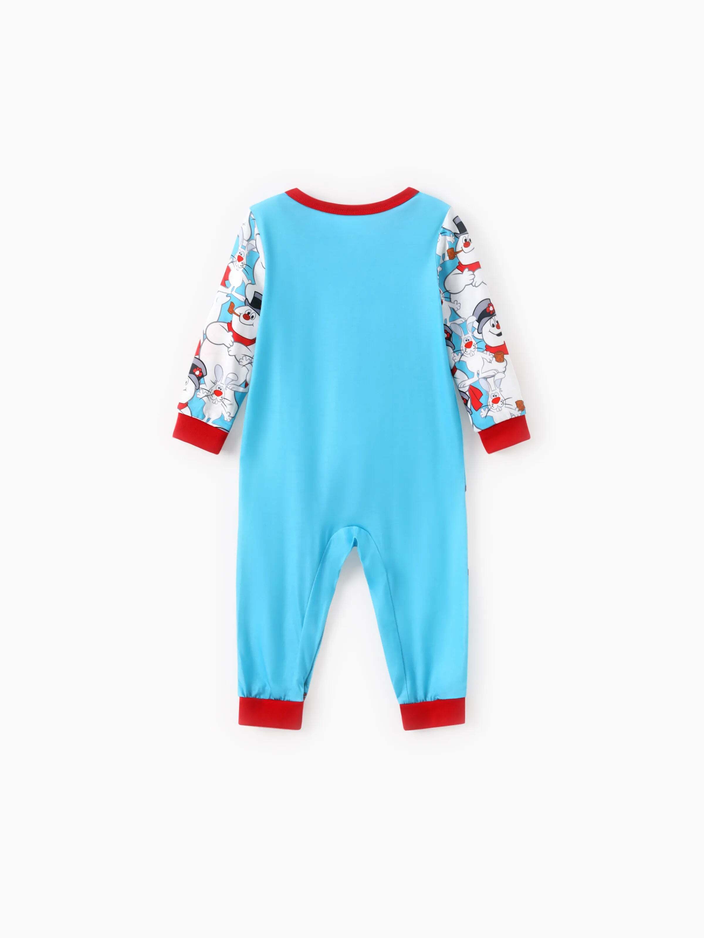 Christmas Snowman Pattern Pajamas Sets with Christmas Socks