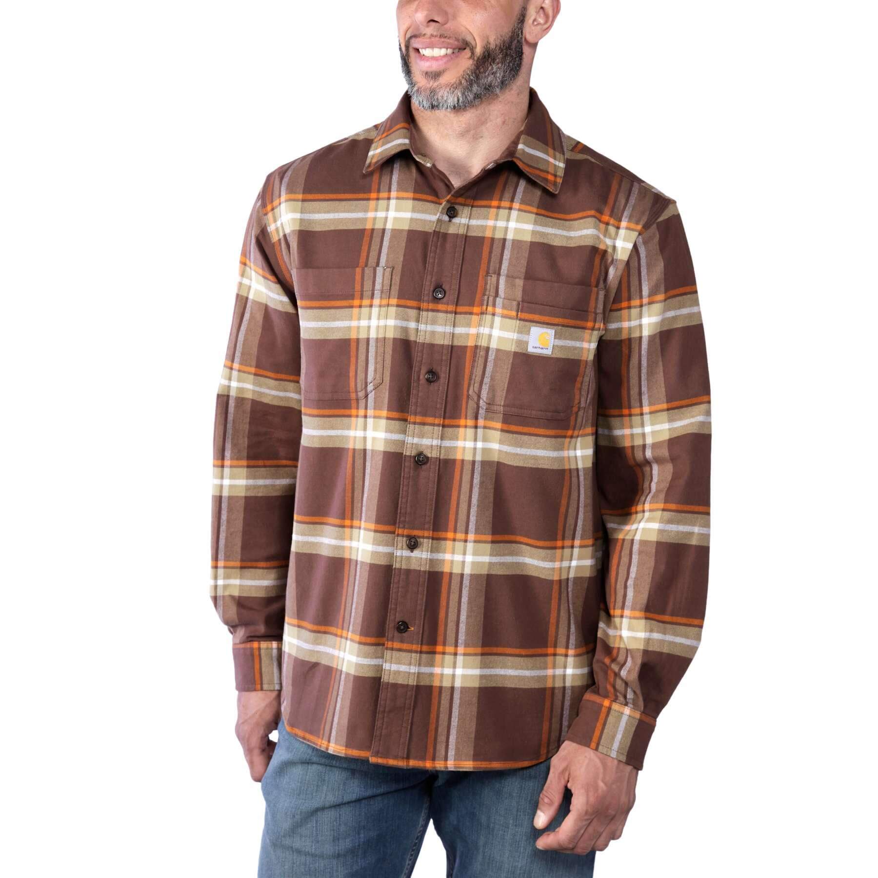 CHT Rugged Flex Midweight Relaxed Fit Flannel Long-Sleeve Plaid Shirt 105945