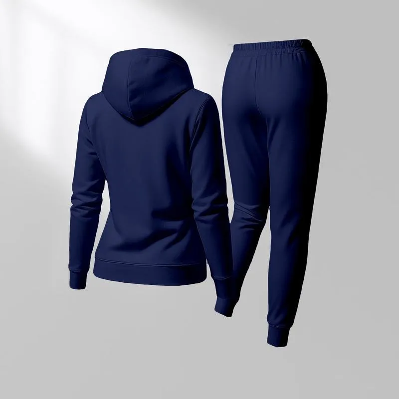 Women's Milan city print hoodie and drawstring track pants set