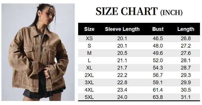 Women's Plain Button Front Drop Shoulder Denim Coat