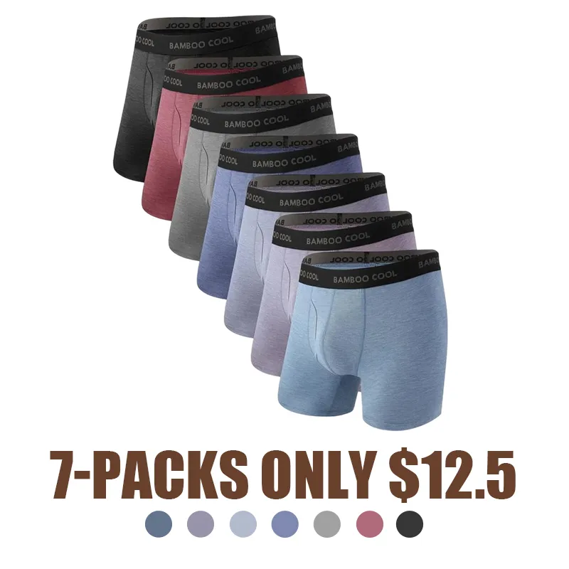 7COLORS-$12.5 TODAY ONLY🔥Men’S Underwear Boxer Briefs Soft Comfortable Underwear Boxer Briefs For Men (4 Pack Or 7 Pack)