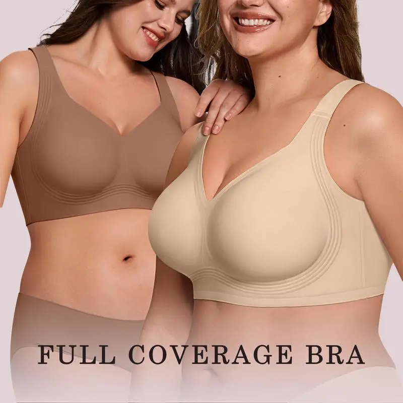 ⏱️Limited-time discount!Full Coverage Wireless Bra - Wire-Free Comfort