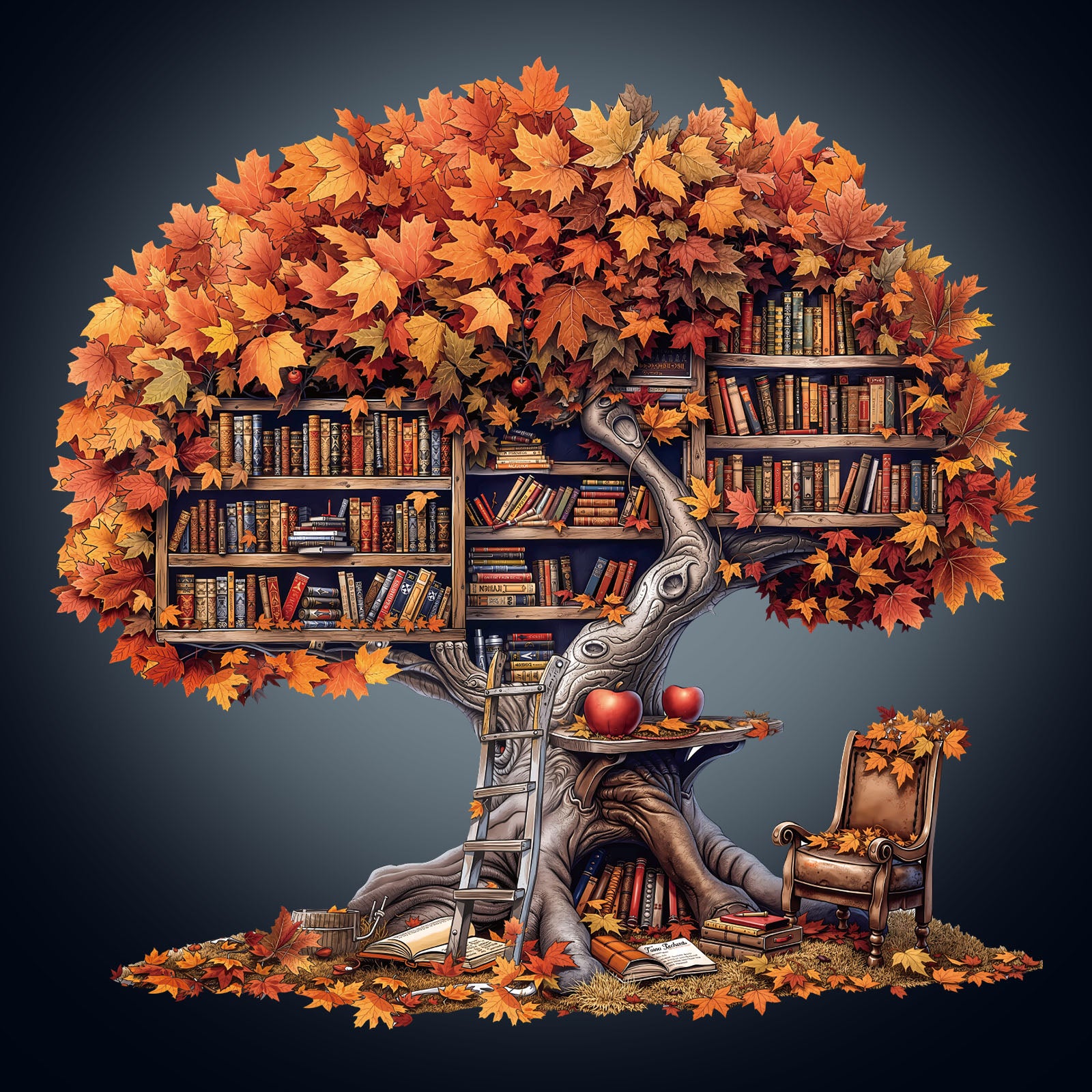 Tree Library  Wooden Jigsaw Puzzle