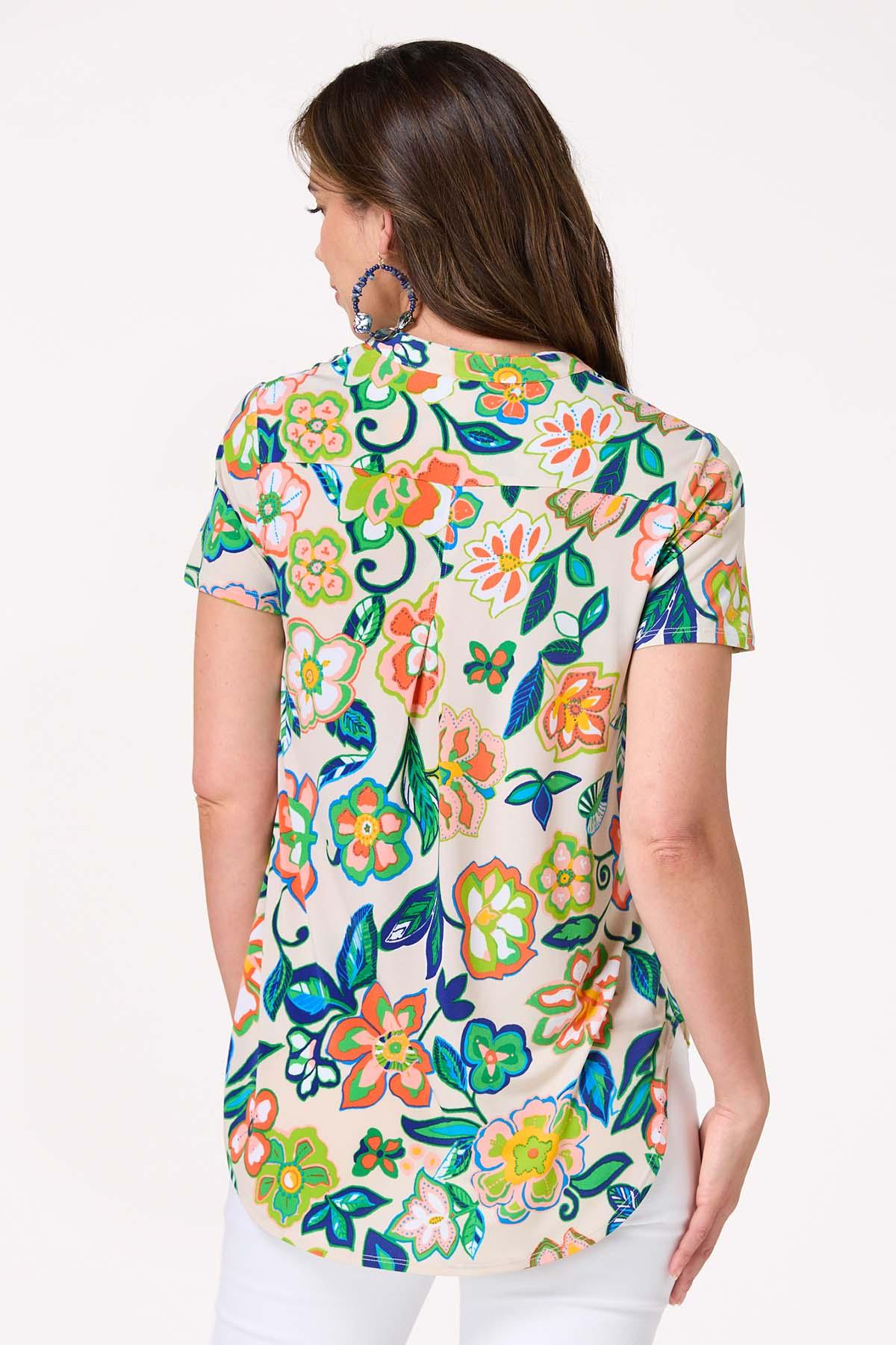 Tropical Floral High- Low Top