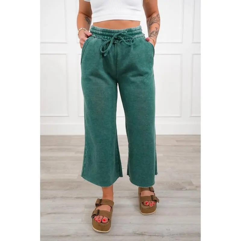 Limited-Time Fleece Palazzo Pants - Stylish Acid Wash(Just $3 Each!)