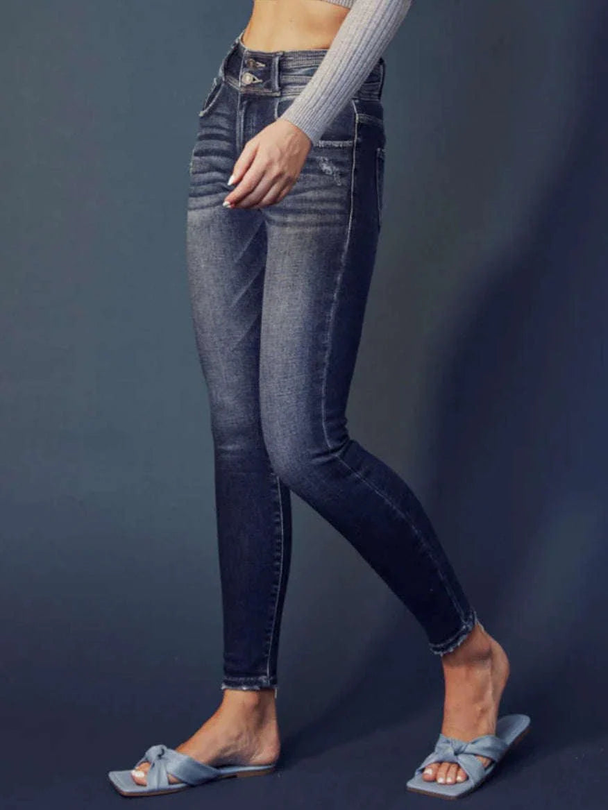 Valerie Double Button Skinny Kancan Jean