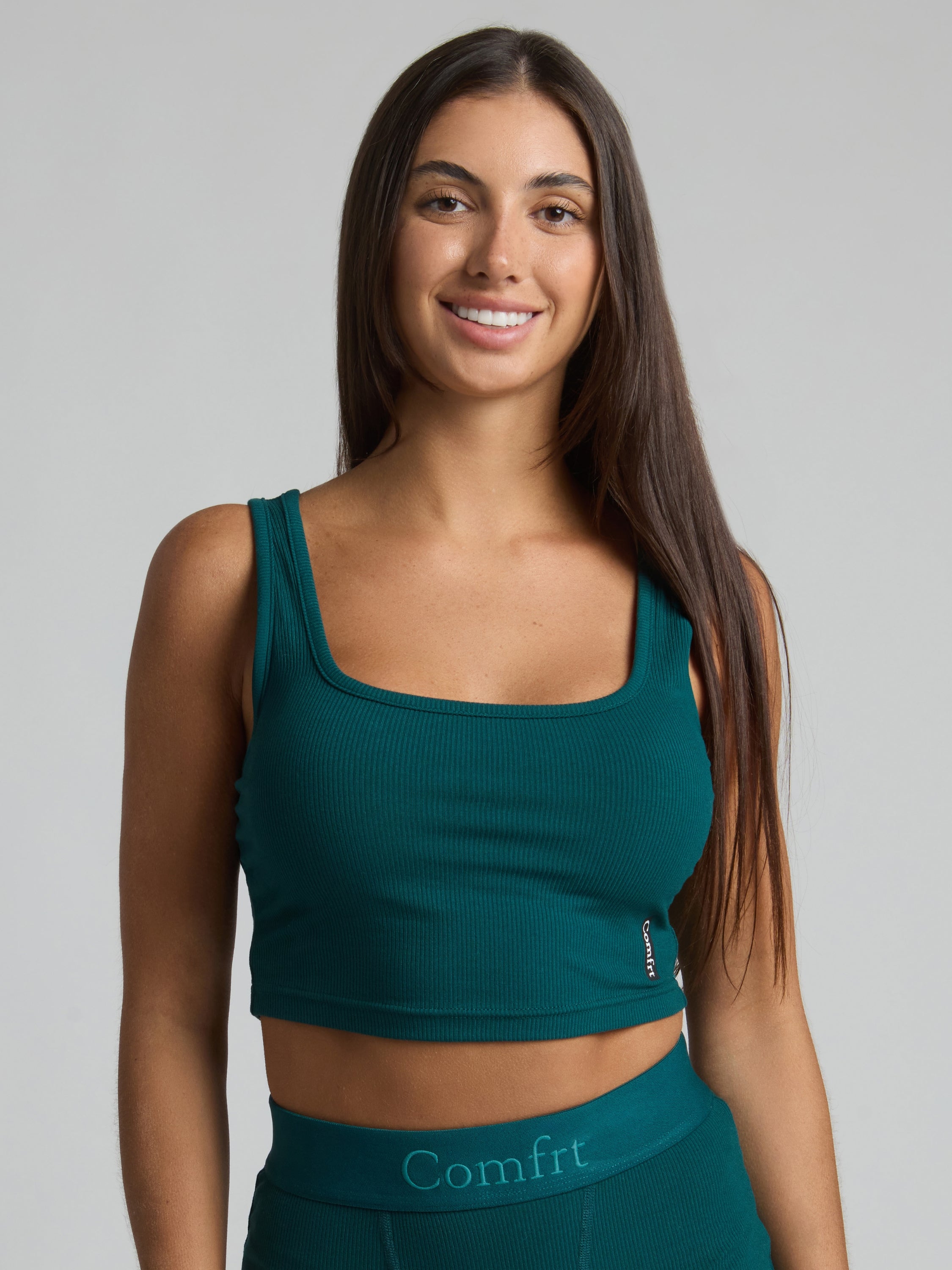 Rib Contour Crop Tank