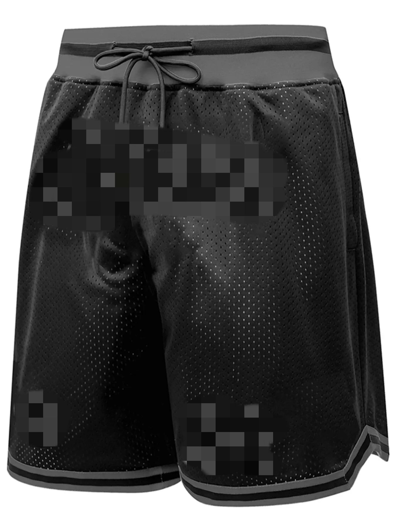 Men's Letter & Figure Embroidery Drawstring Waist Shorts