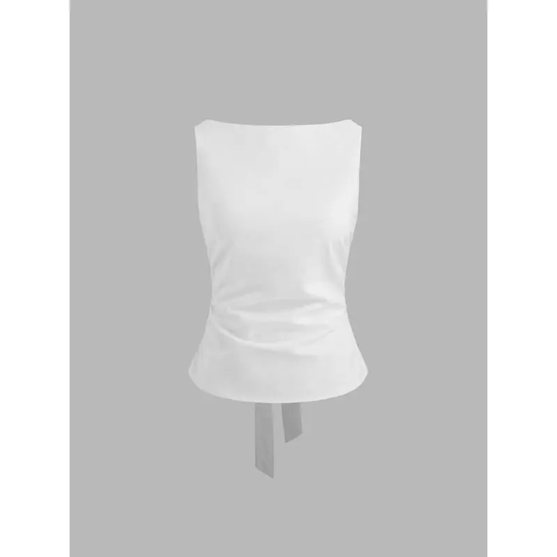 Ladies Lightweight Bow Detail Tops