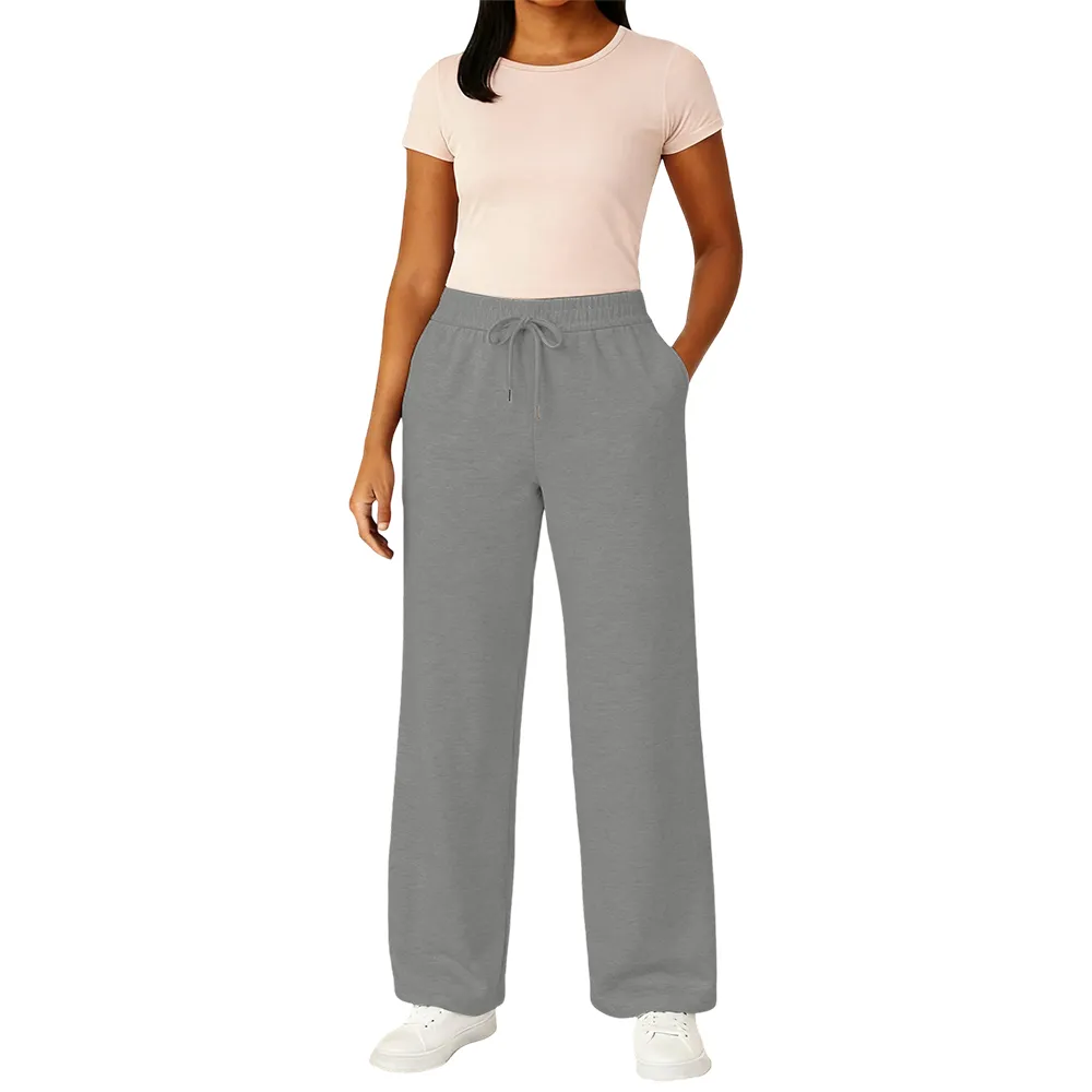 Women's Multi Pack Heavyweight Wide Leg Loose-Fit Fleece Sweatpants