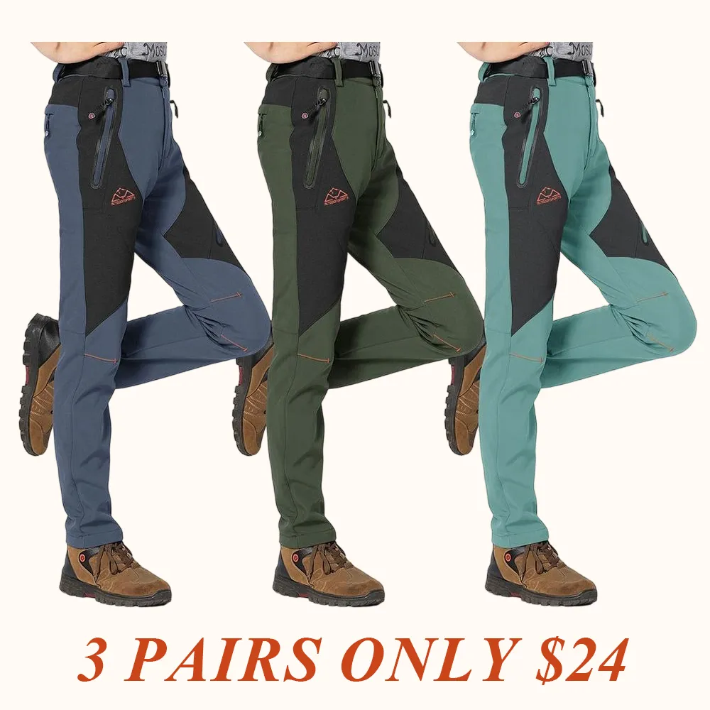 Women's Snow Pants Waterproof Insulated Fleece Thermal Ski Hiking Snowboard Pants