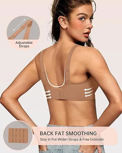 Womens Deep V Bras Wireless Comfortable Bra