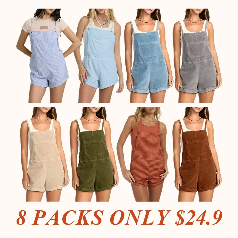 Women's Wild Pursuit Yarn-Dyed Overalls, Square Neck, Adjustable Tie Straps, Regular Fit